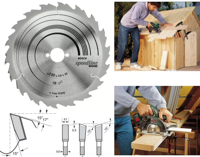 Lame BOSCH speedline Wood pour scie circulaire